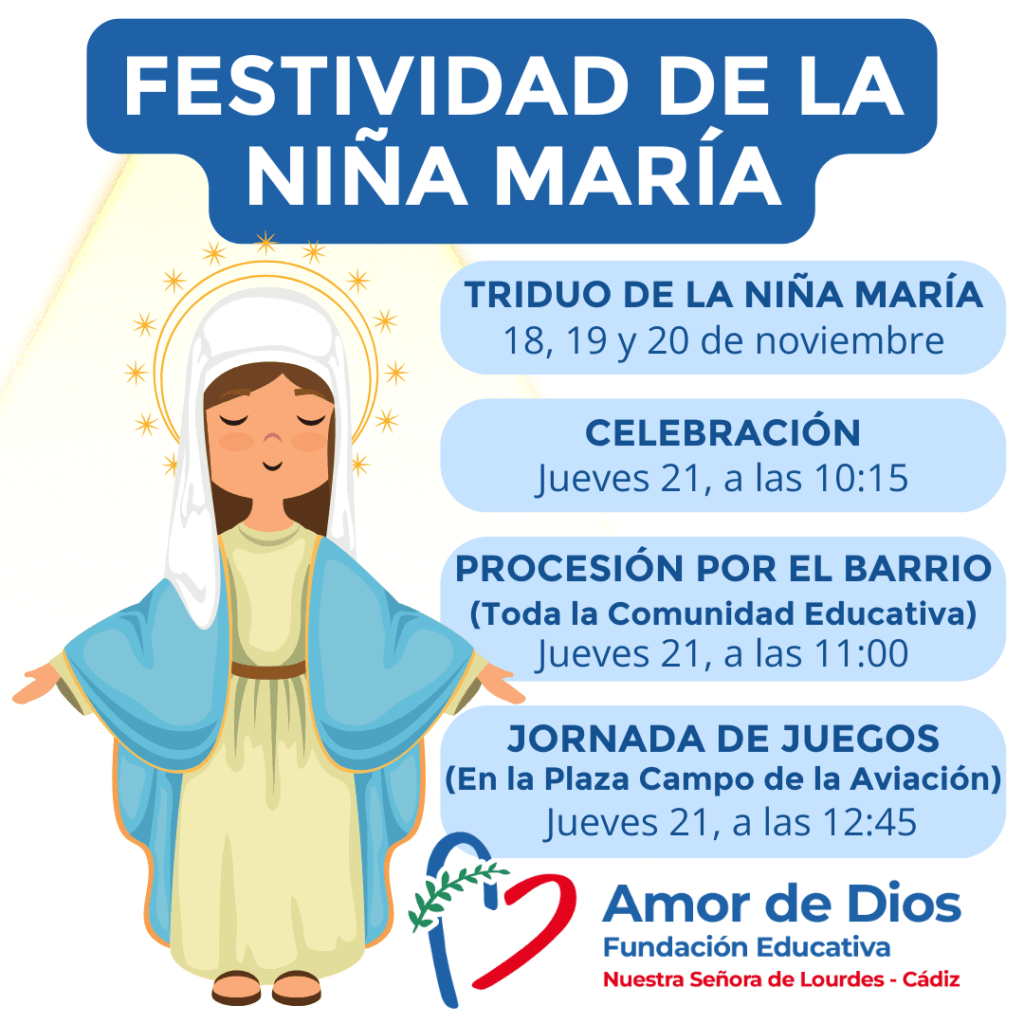 Festividad de la Niña María 2024 - Cartel informativo.