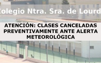 COMUNICADO 13/11/24: SUSPENSIÓN DE CLASES POR ALERTA METEOROLÓGICA