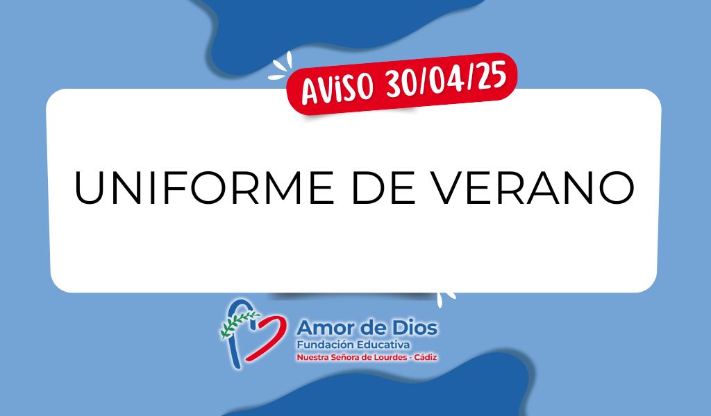 Aviso 30-04-25 Uniforme de verano.